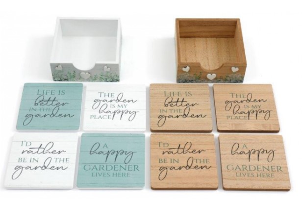 Flower Shop Wood Coaster - Click Image to Close