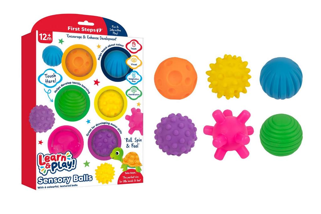 6 Deluxe Sensory Balls - Click Image to Close