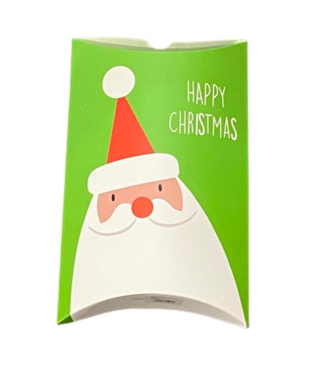 Santa Green Gift Box 35 x 30 x 30cm - Click Image to Close