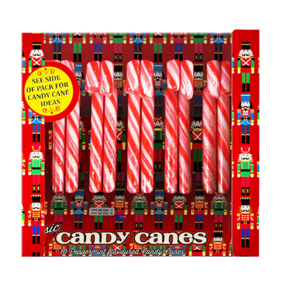 Nutcracker 100g Candy Canes 10 Pack - Click Image to Close