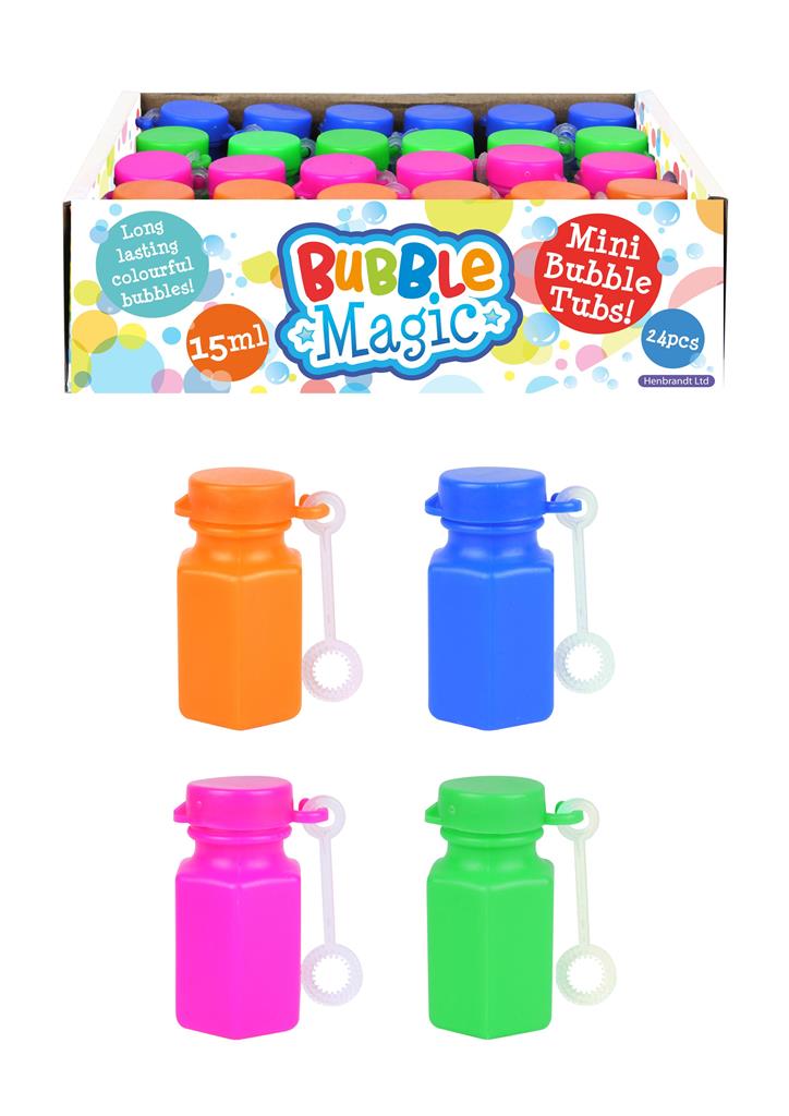 Bubble Magic Tubs With Wands 15ml X 24 ( 12p Each ) - Click Image to Close