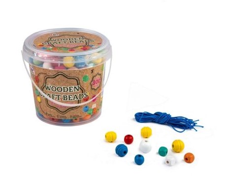 Wooden Beads (In Tub) - Click Image to Close