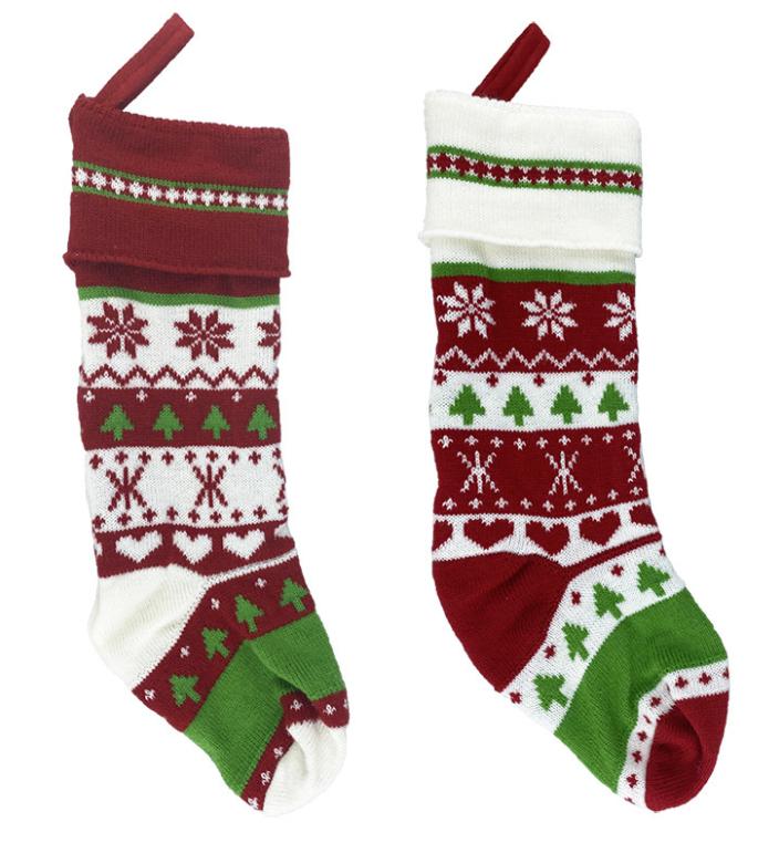 Christmas Knit Stocking 46X14cm - Click Image to Close