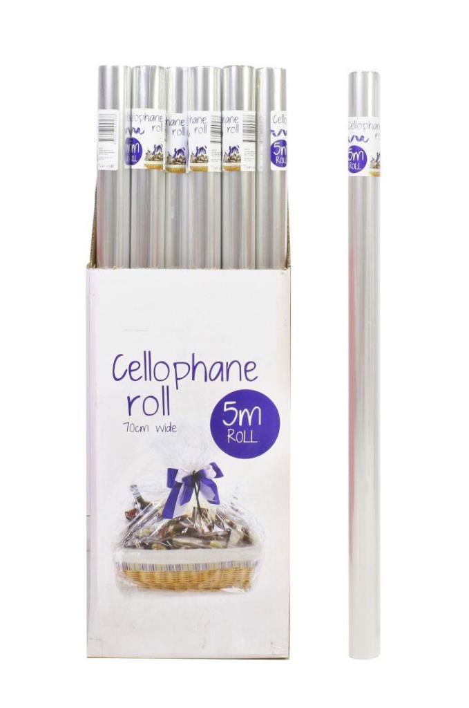 Cellophane Wrap Roll 70cm X 5M - Click Image to Close