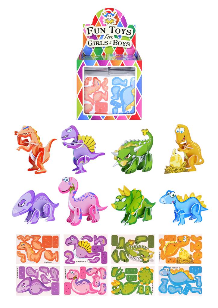 3D Dinosaur Puzzles x 144 ( 11p Each ) - Click Image to Close