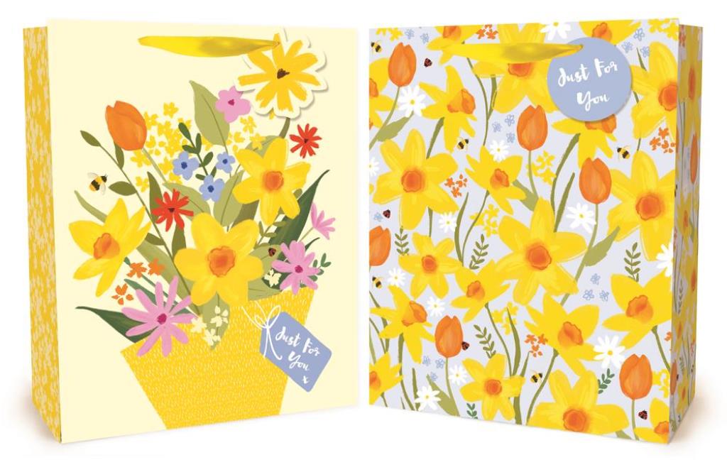 Large Gift Bag Kraft Effect Easter Design (26 x 32 x 12cm) - Click Image to Close