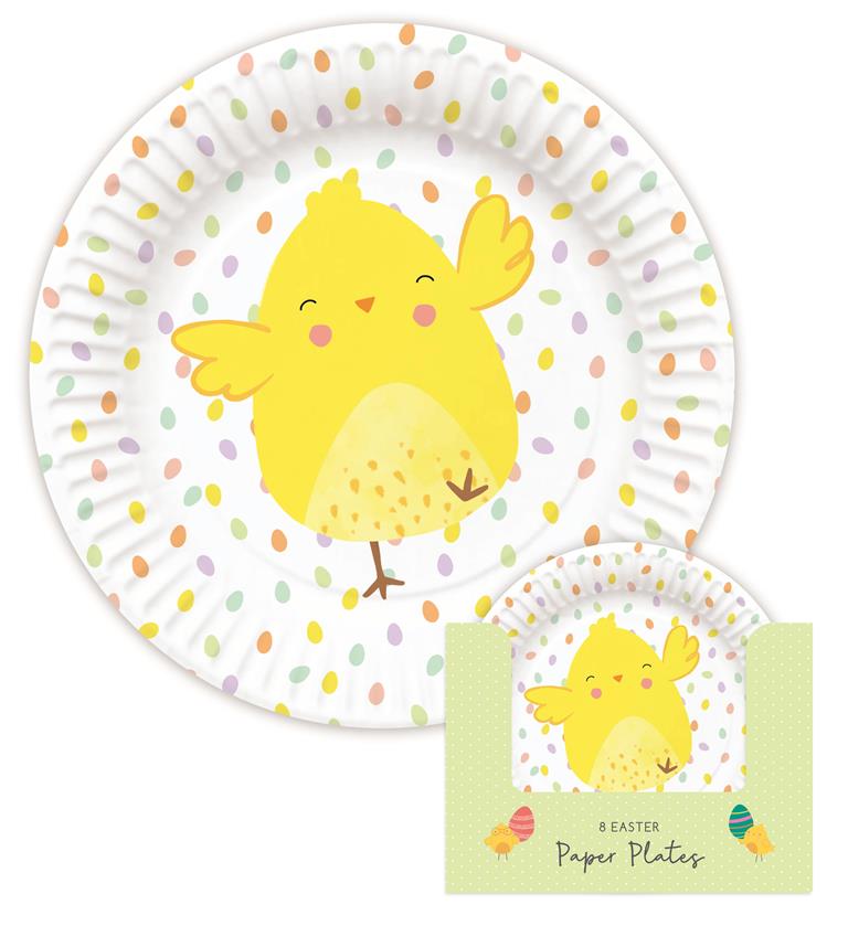 Easter Plates 8pk - Click Image to Close
