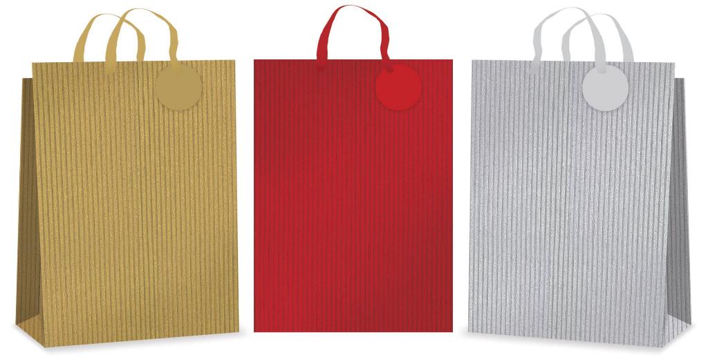Extra Large Gift Bag - Textured Stripe (32 X 44 X 11cm) - Click Image to Close