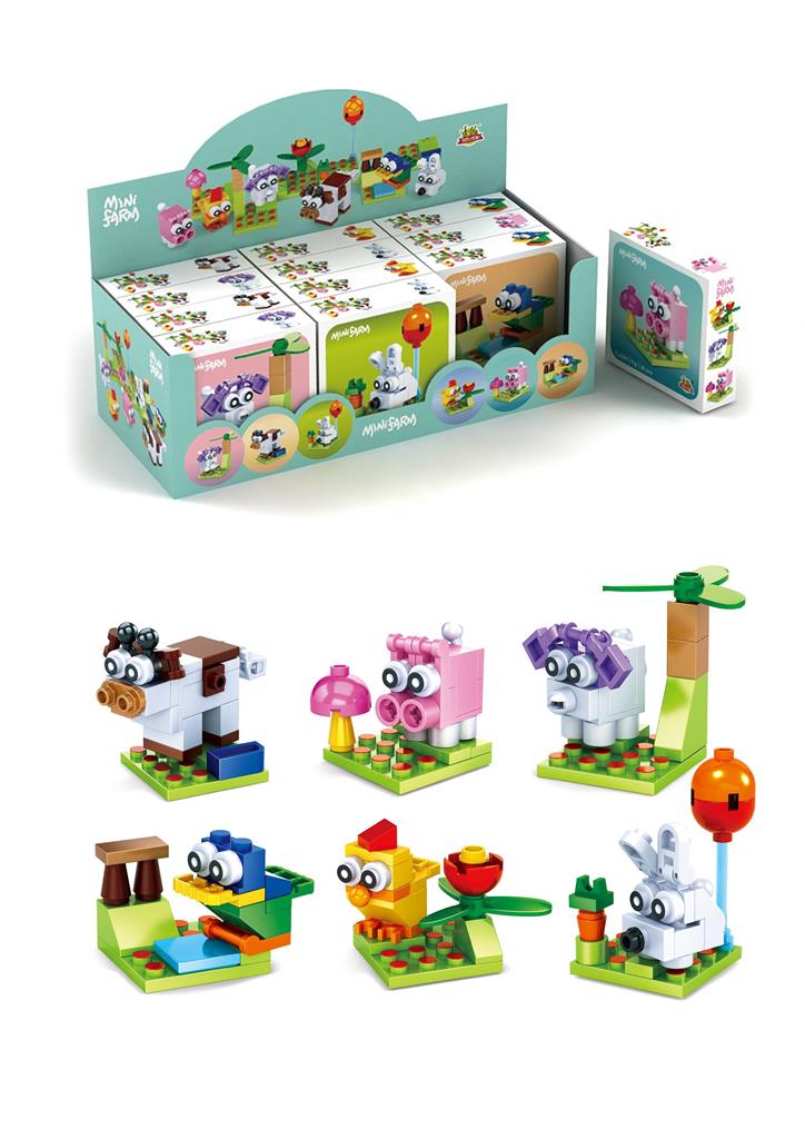 Farm Animal Block Kits ( Assorted Designs ) - Click Image to Close