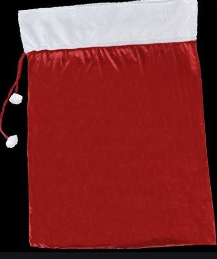 Deluxe Large Red Velvet Sack 62 x 97cm - Click Image to Close
