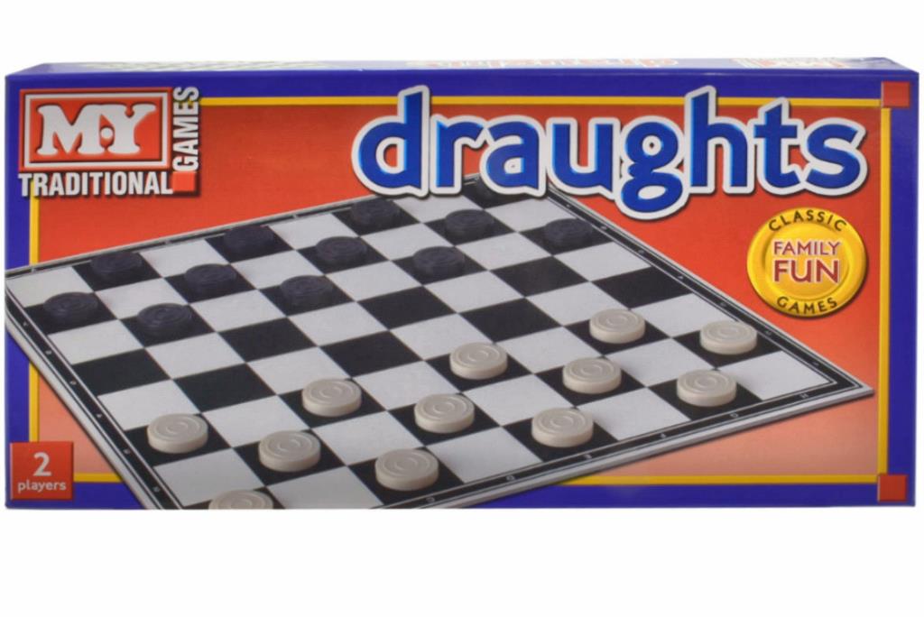 Draughts Game In Printed Box "M.Y" - Click Image to Close