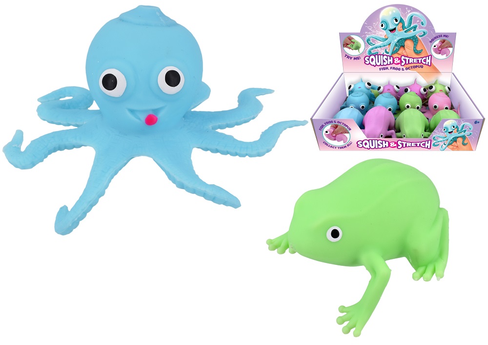 Squeeze squishy Sea Animals Frog / Goldfish / Octopus - Click Image to Close