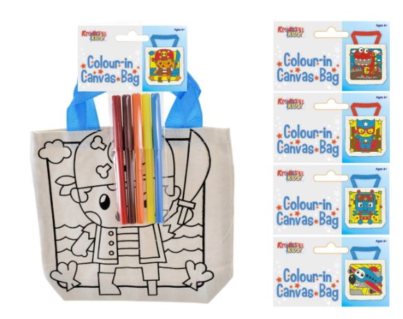 Colour Your Own Canvas Bag - Click Image to Close