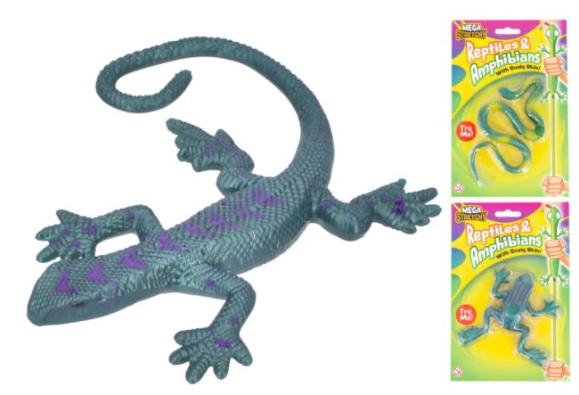 Stretchy Retile & Amphibians On Blistercard - Click Image to Close