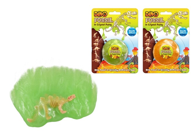 Dino Skeleton Metallic Crystal Putty - Click Image to Close