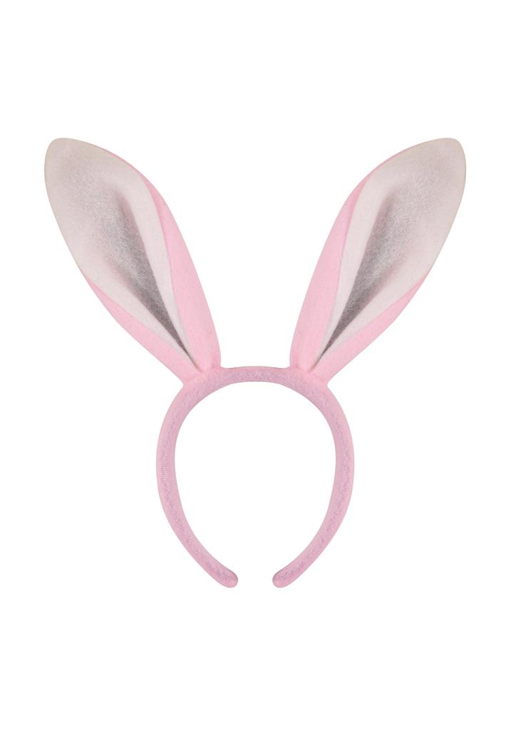 Bunny Ears Headband Pink 27 x 28cm - Click Image to Close