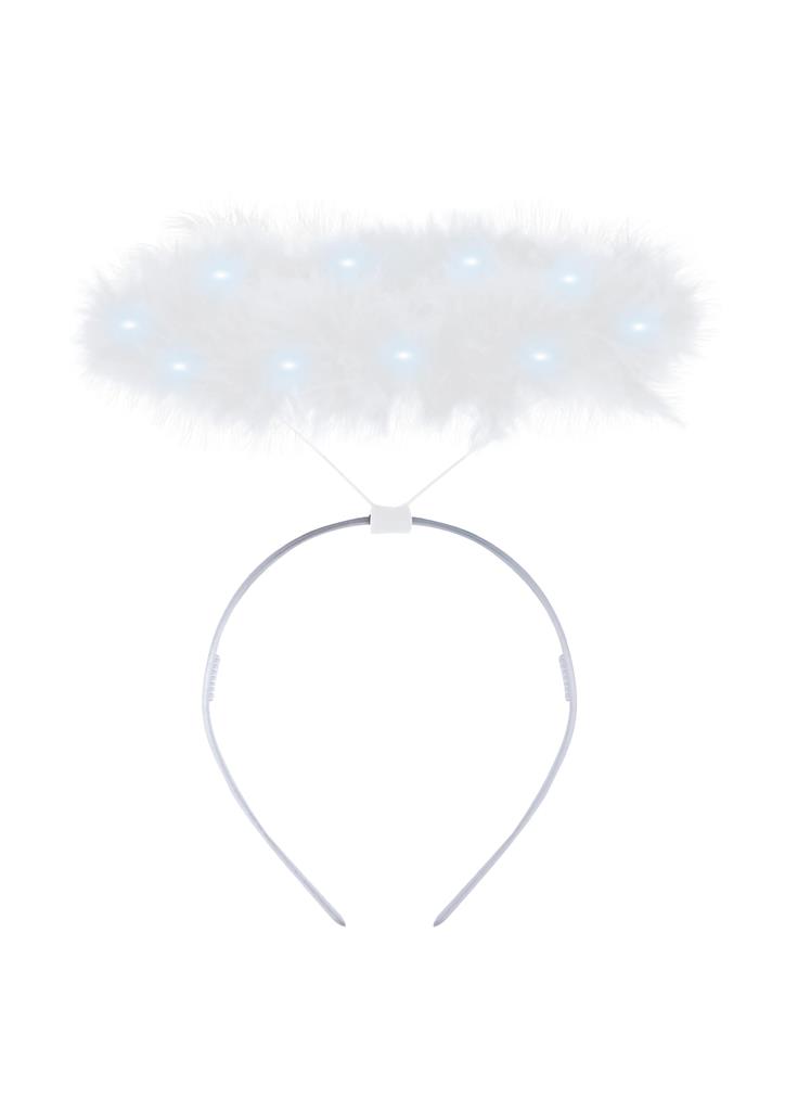 Light Up White Angel Halo - Click Image to Close