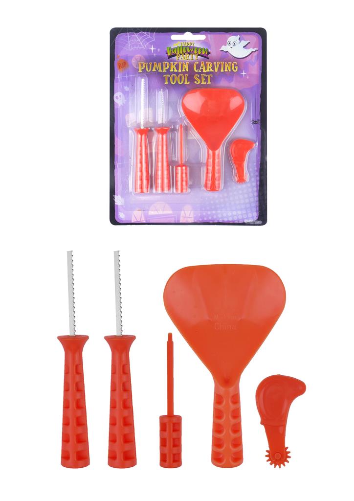 Pumpkin Carving Tool Set 5pc - Click Image to Close