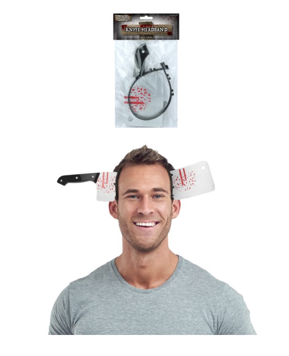 Bloody Cleaver Headband - Click Image to Close
