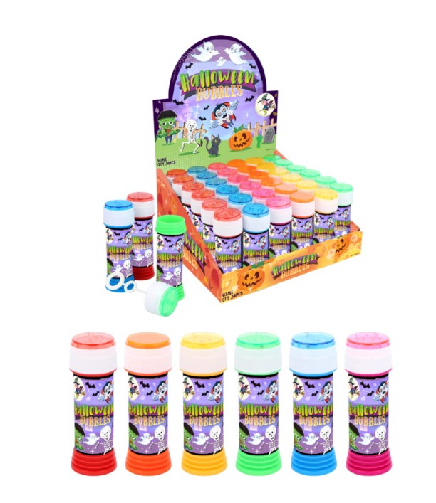 Halloween Bubble Tubs with Wand (50ml) X 36PC ( 28p Each ) - Click Image to Close