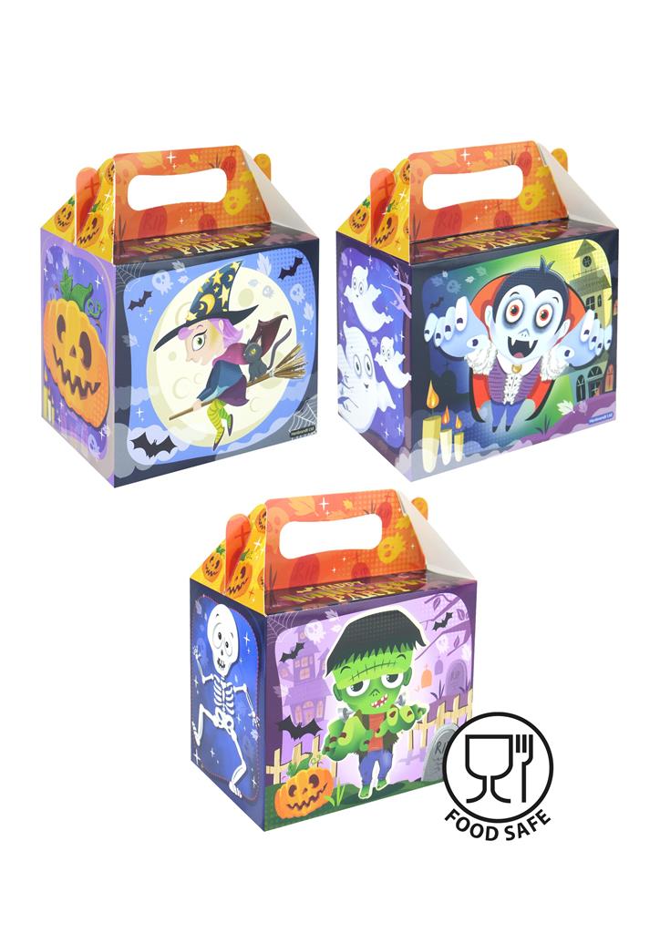 HALLOWEEN LUNCH FOOD BOX 14X9.5X12CM - Click Image to Close