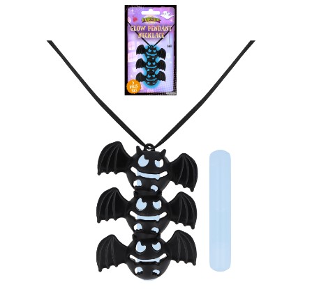 Glow Bat On Pendant - Click Image to Close