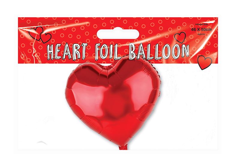 VALENTINES HEART FOIL BALLOON - Click Image to Close