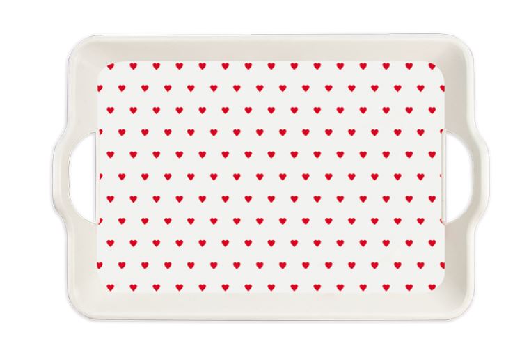 VALENTINE'S DAY PRINTED SERVING TRAY - Click Image to Close