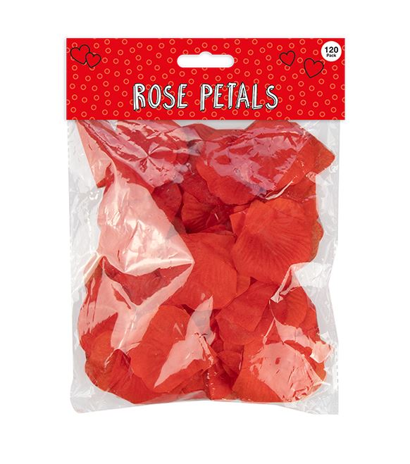 Valentine's Red Rose Petals 120pk - Click Image to Close