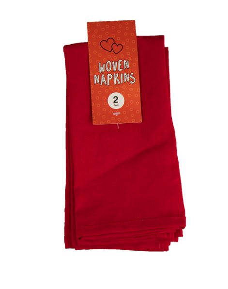 WOVEN NAPKINS 41X14CM 2PK - Click Image to Close