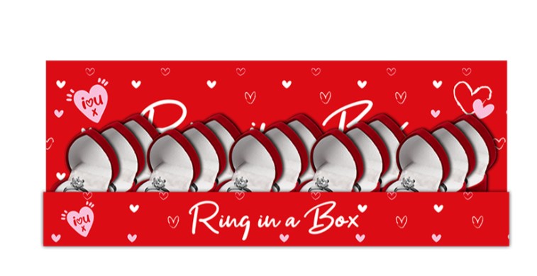 Valentines Ring in a Box - Click Image to Close