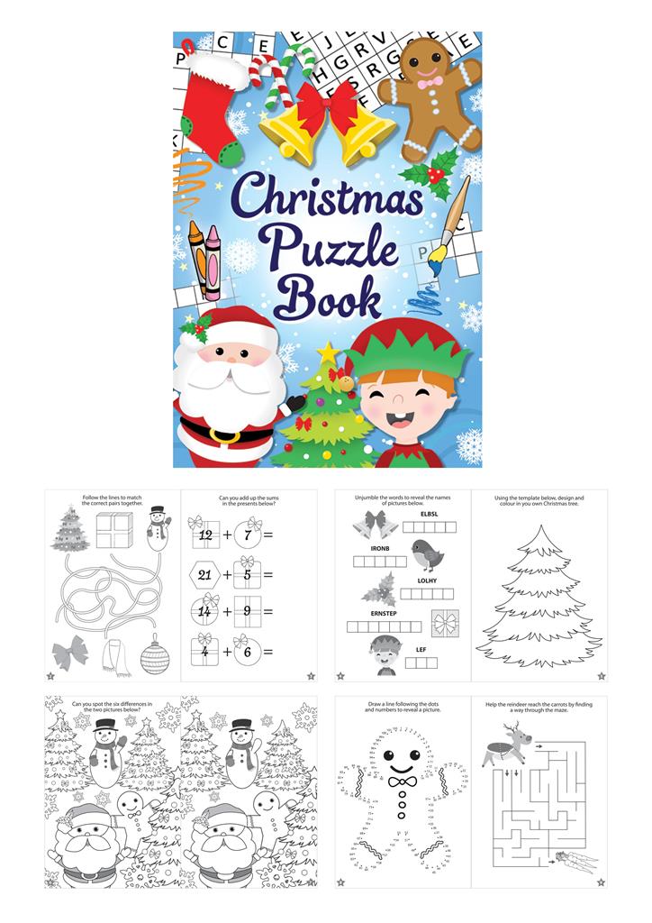 Mini Christmas Puzzle Books (10.5cm X 14.5cm) X48 (12P Each) - Click Image to Close