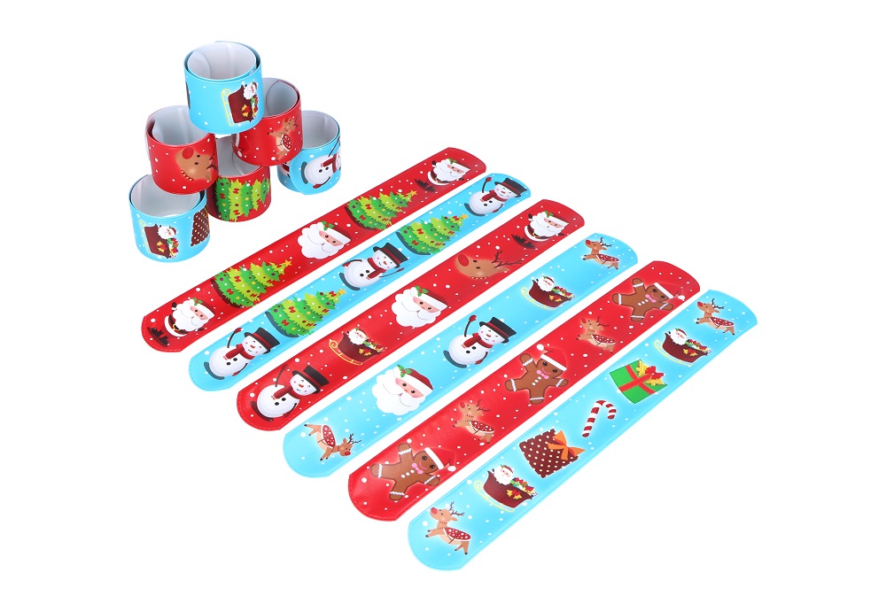 Christmas Snap Bracelets 22 X 3cm ( Assorted Designs ) - Click Image to Close