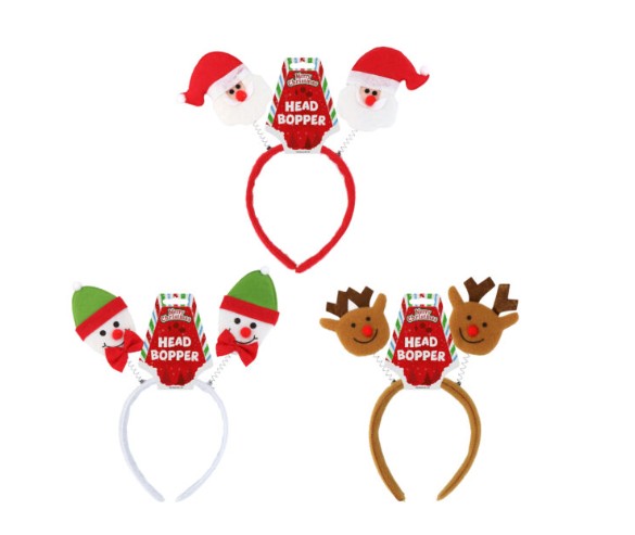 Christmas Head Bopper Headband - Click Image to Close