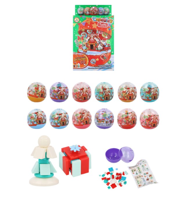 Christmas Block Kits in Capsule (6.5cm) - Click Image to Close