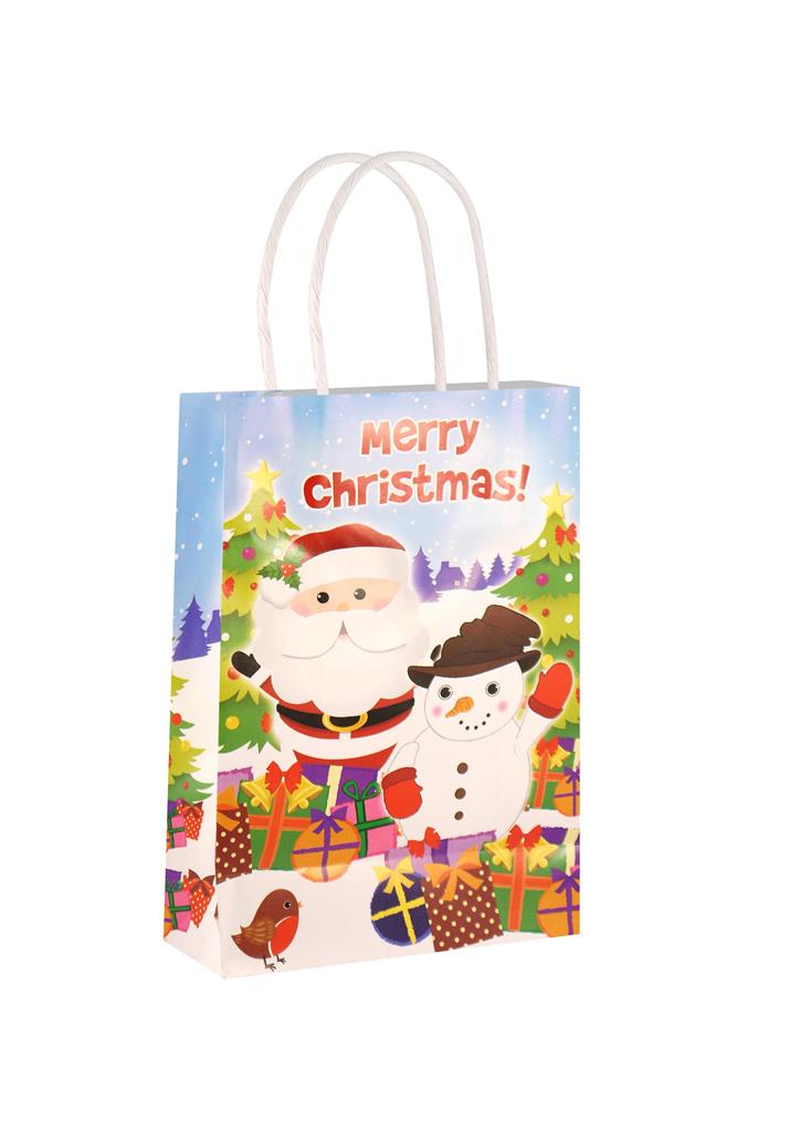 Chirstmas Bag With Handle 14cm X 21cm X 7cm - Click Image to Close