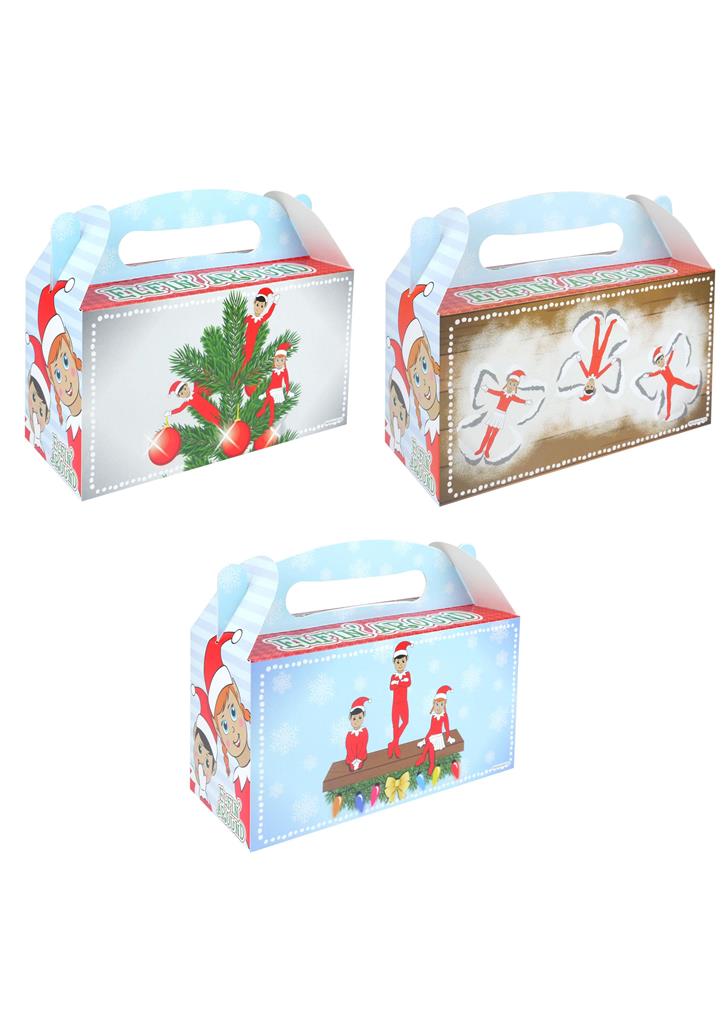Elfin Around Christmas Lunch Box Large ( Assorted Designs ) - Click Image to Close