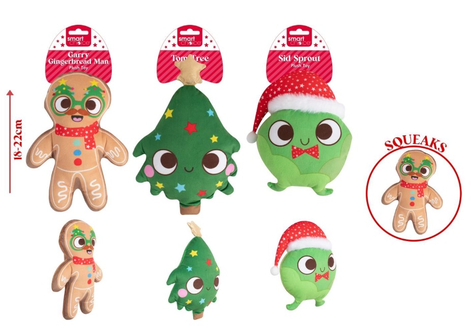 Christmas Squeaky Plush Christmas Dog Toy - Click Image to Close