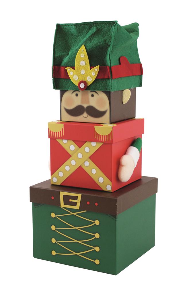 Plush Gift Box Set 3 Piece - Nutcracker - Click Image to Close