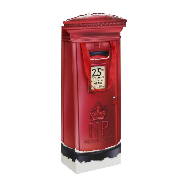 Christmas Postbox Bottle Bag - Click Image to Close