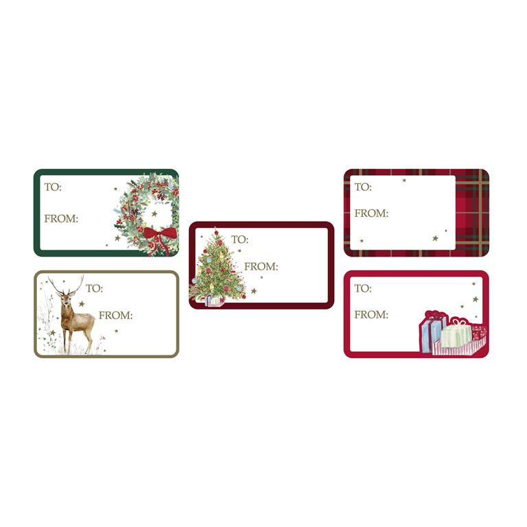 Christmas Traditional Stickers Pack Of 50 - Click Image to Close