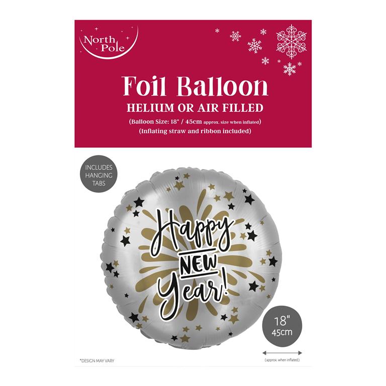 Happy New Year 18" Foil Balloon - Click Image to Close