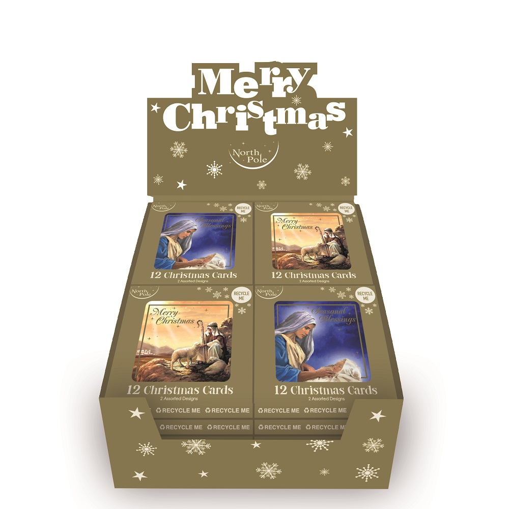 Christmas Religious Card Pack Of 12 - Click Image to Close