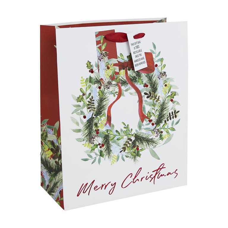 Christmas Wreath Large Bag ( 265Mm X 330Mm X 140Mm) - Click Image to Close
