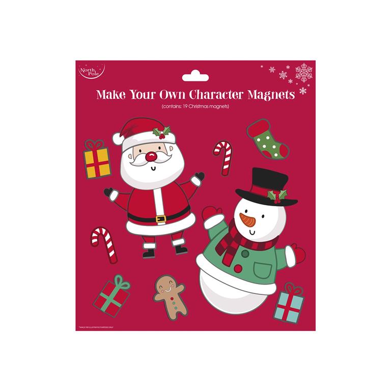 Christmas Make Your Own Character Magnets - Click Image to Close