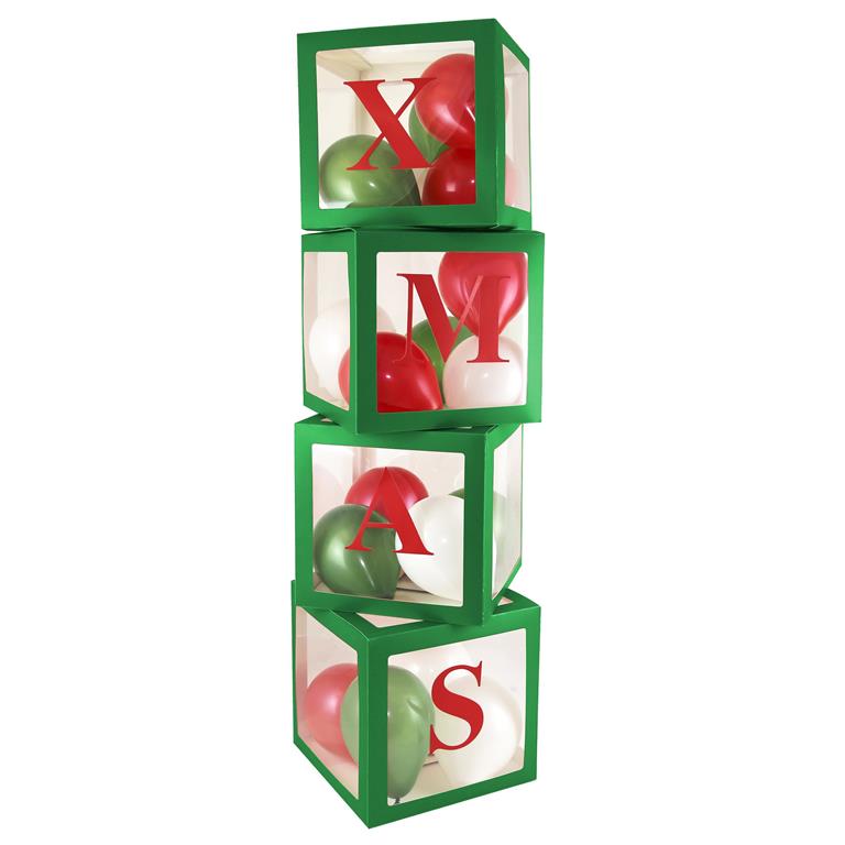 Christmas Christmas Green Balloon 4 Boxes - Click Image to Close