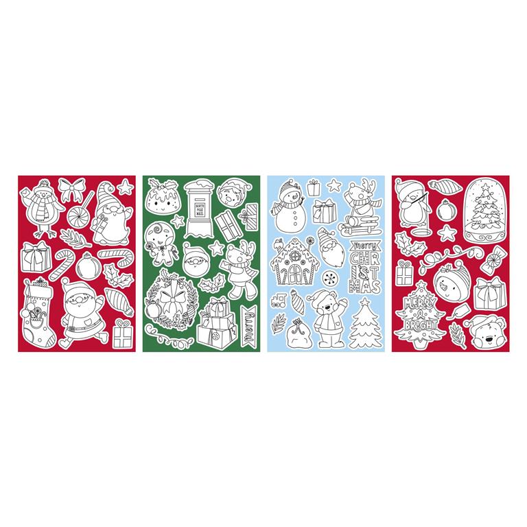Christmas Colour In Stickers - Click Image to Close