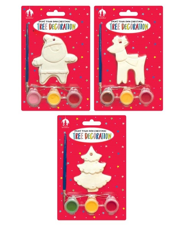 Christmas Activity XMAS Paint Your Own Decoration Set - Click Image to Close