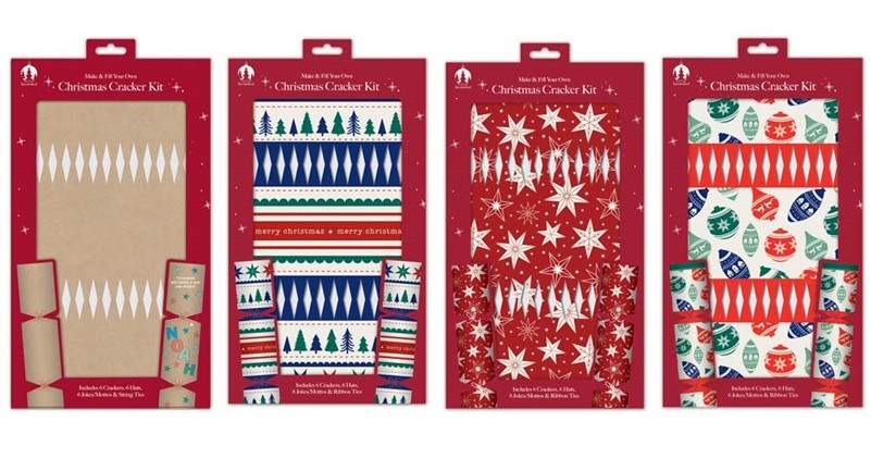Christmas Party Make Your Own Cracker Kit 6PK - Click Image to Close