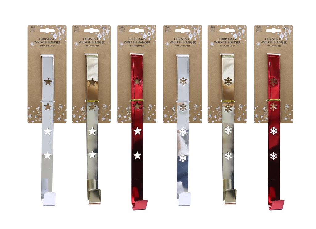 Christmas Wreath Hanger 30cm ( Assorted Designs ) - Click Image to Close